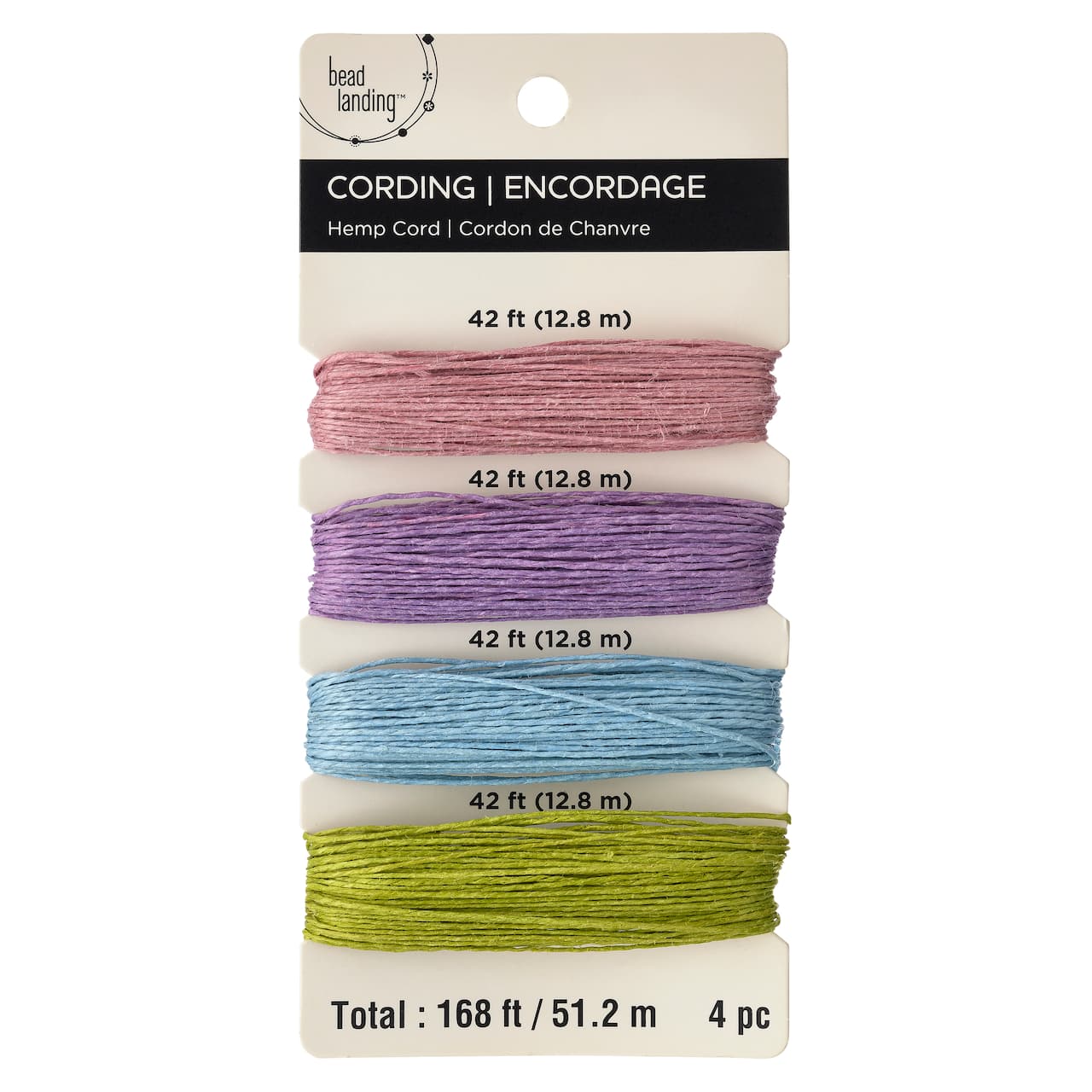 Bead Landing™ Natural Hemp Cord, 168 ft.